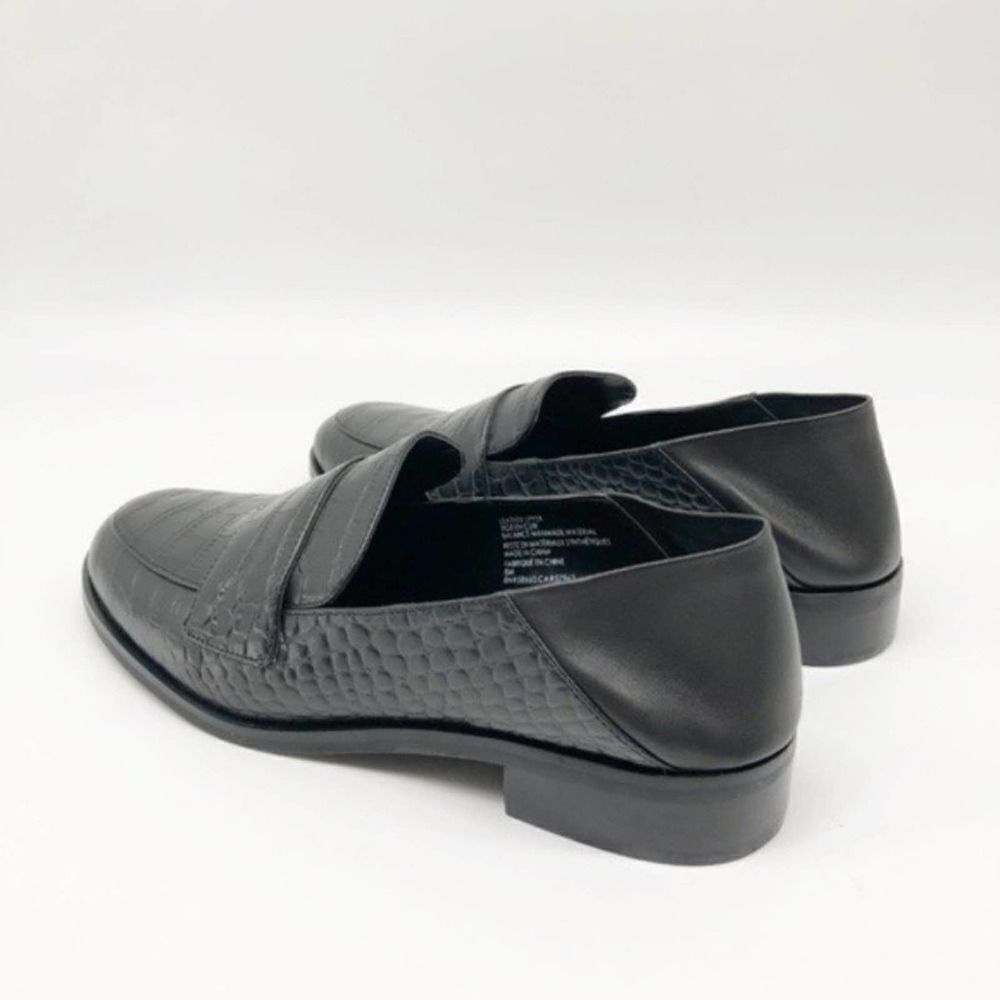 TREASURE & BOND Nox Collapsible Black Croc Loafer - Picture 4 of 7